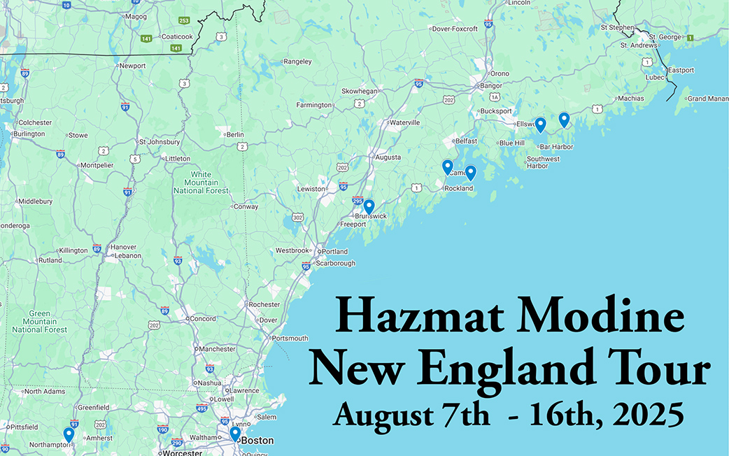 Hazmat Modine Interactive Tourmap 2024