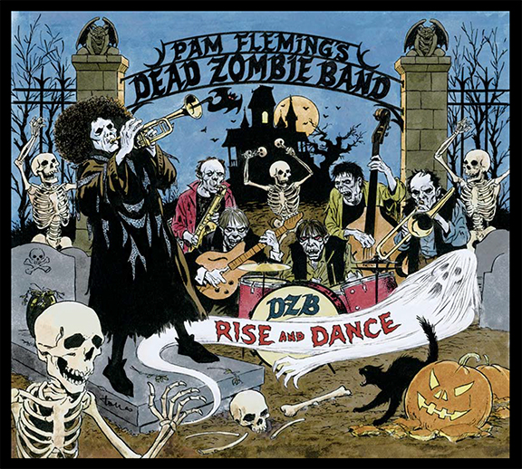 Pam Fleming's Dead Zombie Band - CD coverart by Angelo Torres